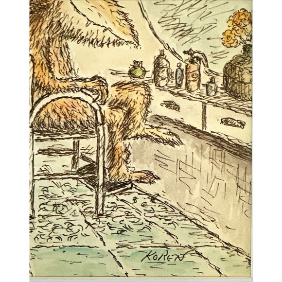 Framed 1989 The New Yorker Magazine Cover May 15 Koren Hairdresser - Picture 2 of 3